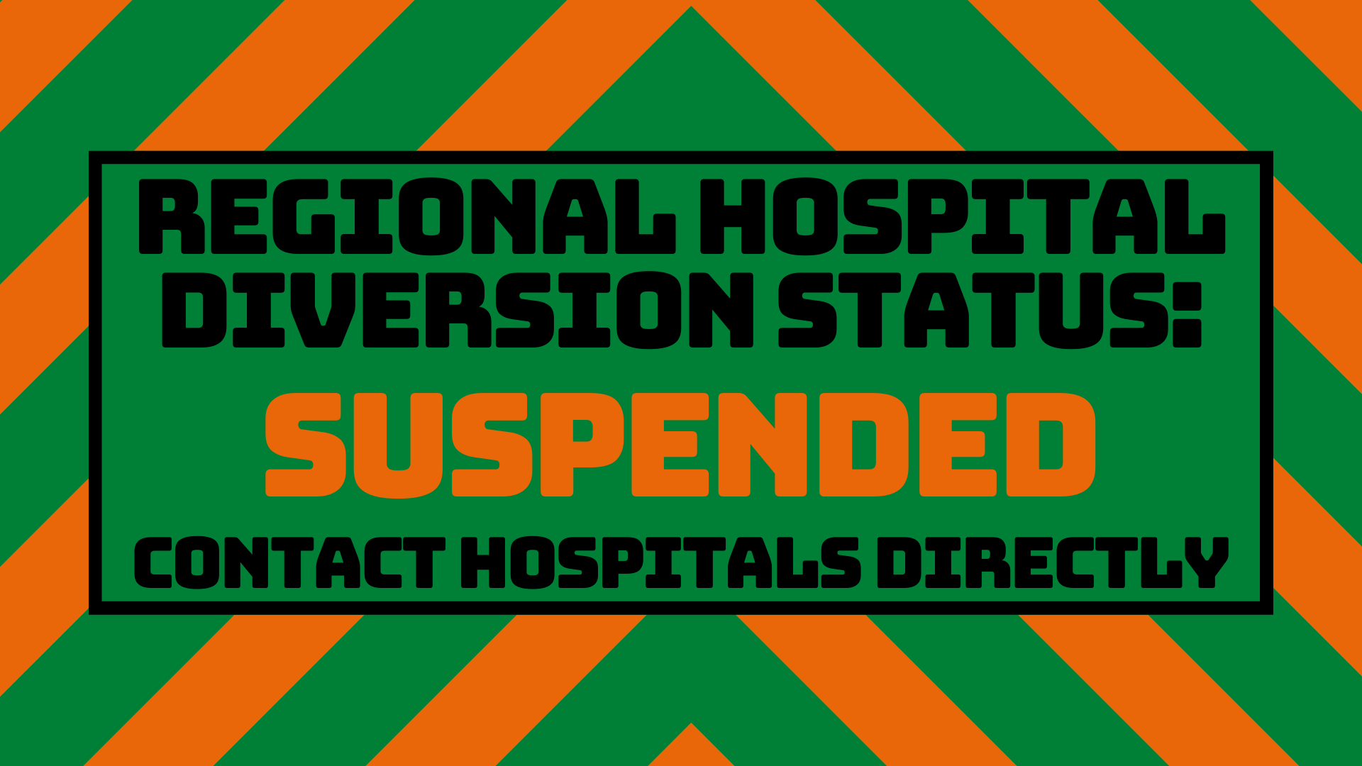 Regional Hospital Diversion Status Stage 2 Red Old Dominion EMS 